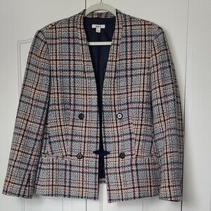 Women's Bar III Tweed Jacket & Sleeveless Vest Sz 16